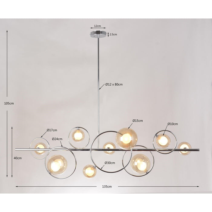 Hanglamp Universe chroom Kare Design