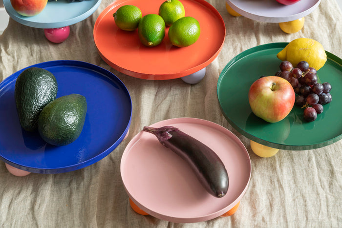 present time - Tray Double Funky Round Large