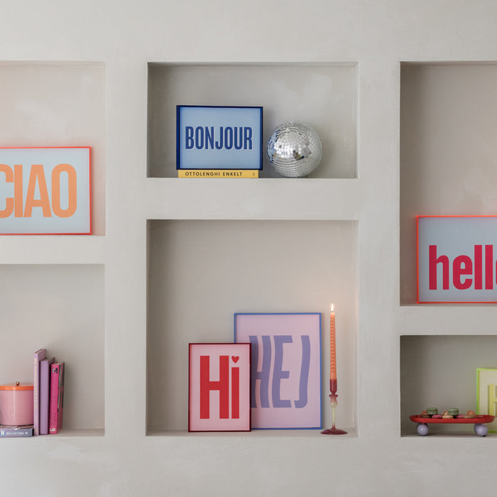 present time - Wall Art Hej Large