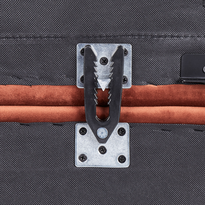 Beliani-ALNES-Hoekbank 4-zits-Lichtrood-Rechtszijdig-Polyester