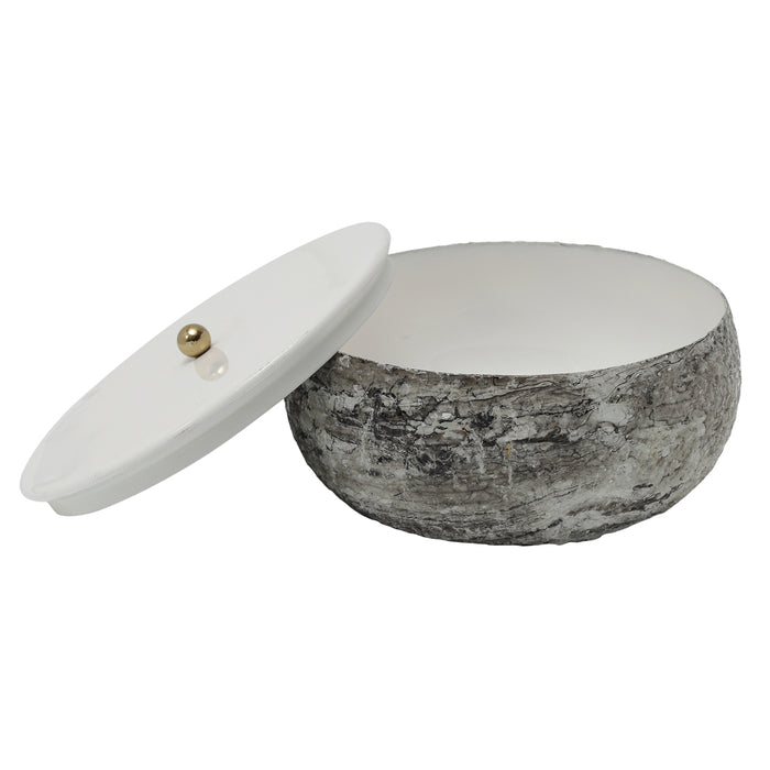 present time - Storage Box Mosaic Marble