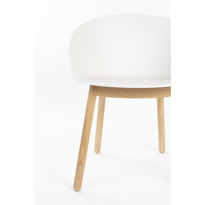 Zuiver Void Eetkamerstoelen Eiken Wit - Set van 2