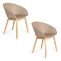 Zuiver Void Eetkamerstoelen Eiken Beige| Bruin - Set van 2