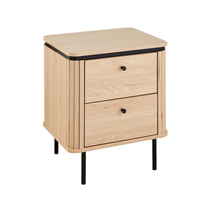 Calicosy - Lameller Nachtkastje MALAGA - H55 cm - Eikenlook