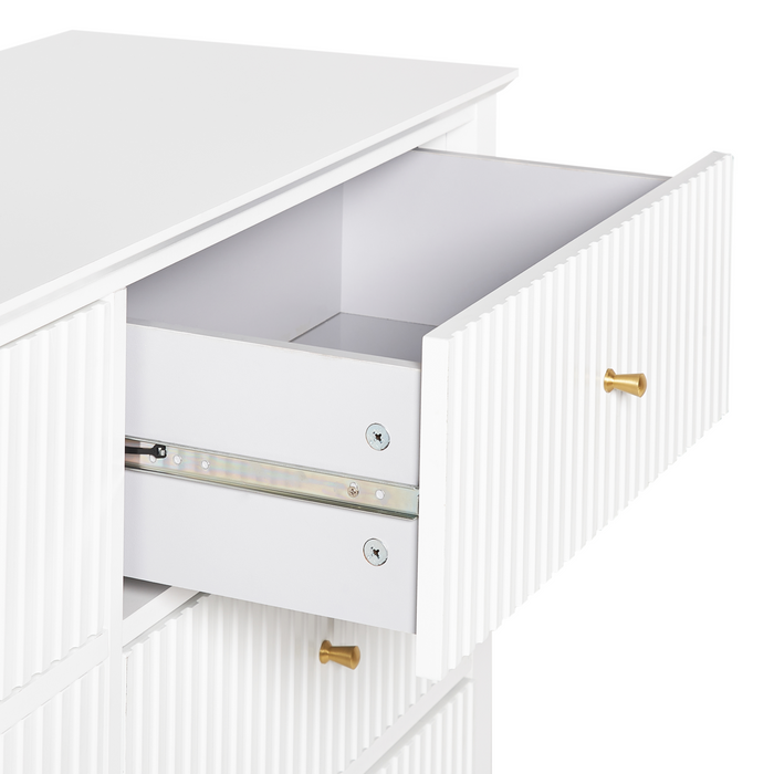 Beliani - ASSISI - Dressoir 6 lades - Wit - MDF