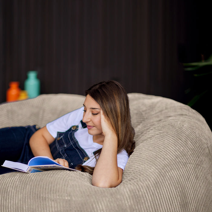 icon Soul 2-zits Zitzak - Ribfluweel - Beige