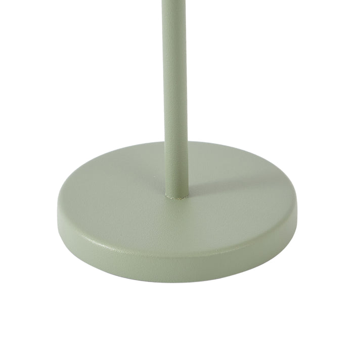 QAZQA Tafellamp groen incl. LED IP54 oplaadbaar met laadstation -