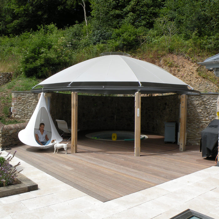 Cacoon Single Hangstoel - Natural White