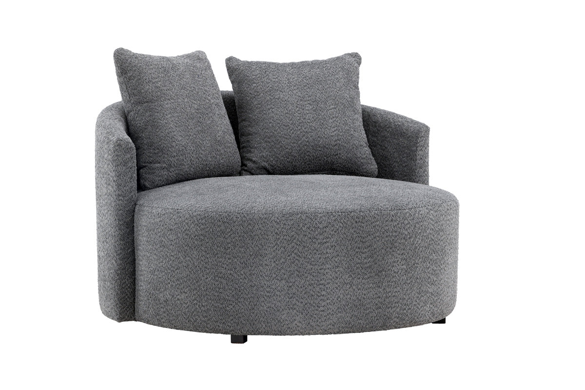 Fjôrd - Loveseat Grijs Teddy - 118x118x72cm - Kelso