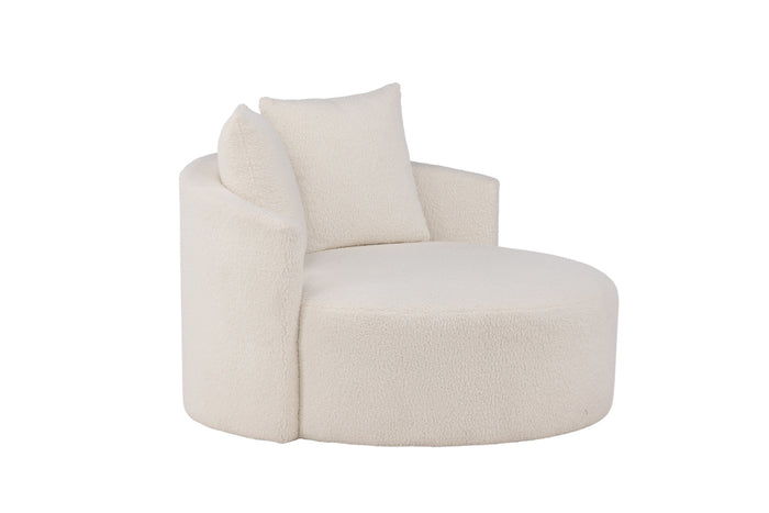 Fjôrd - Loveseat Wit Teddy - 118x118x72cm - Kelso