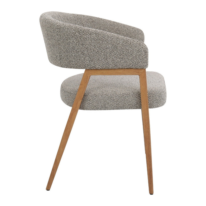 DÉJA Living - Eetkamerstoel Taupe|Naturel - Fureso - Set van 2