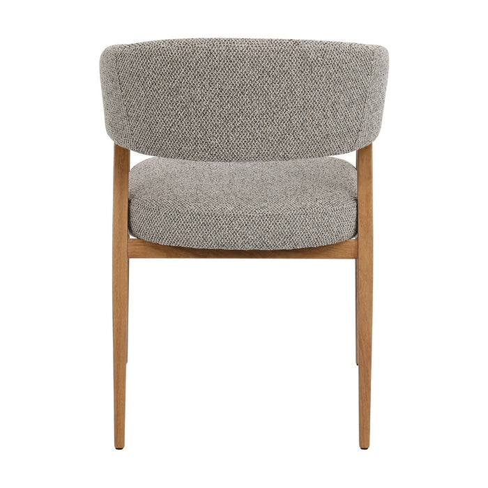 DÉJA Living - Eetkamerstoel Taupe|Naturel - Fureso - Set van 2