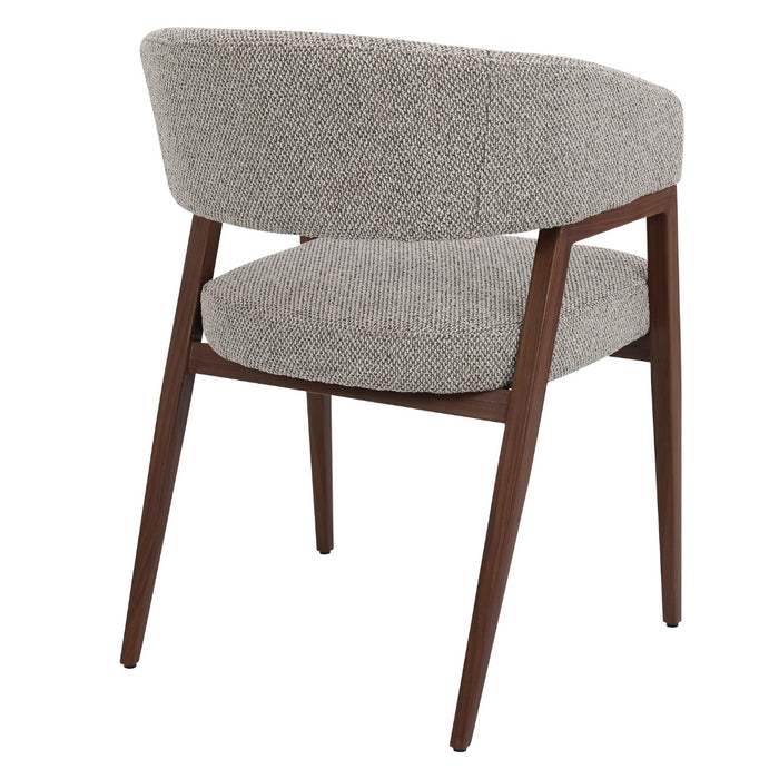 DÉJA Living - Eetkamerstoel Taupe|Walnoot - Fureso - Set van 2