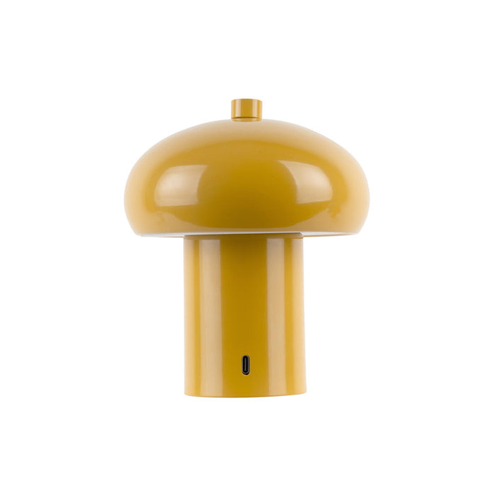 Leitmotiv Tafellamp Retro Seta Led - Geel - 12.5x12.5x15cm