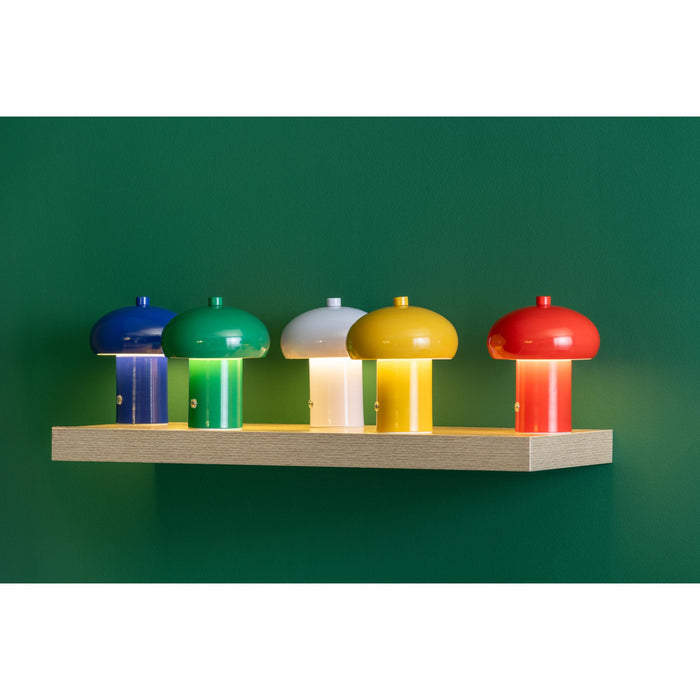 Leitmotiv Tafellamp Retro Seta Led - Oranje - 12.5x12.5x15cm