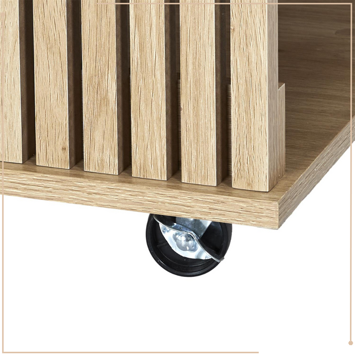 MISOU Klaus Keukeneiland met Lades Opbergkast op Wieltjes Werkblad...