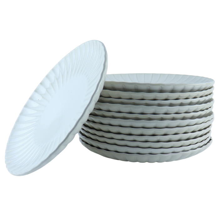 OTIX Dinerborden Bordenset 12 Persoons Onderborden 32cm Wit Keramie...