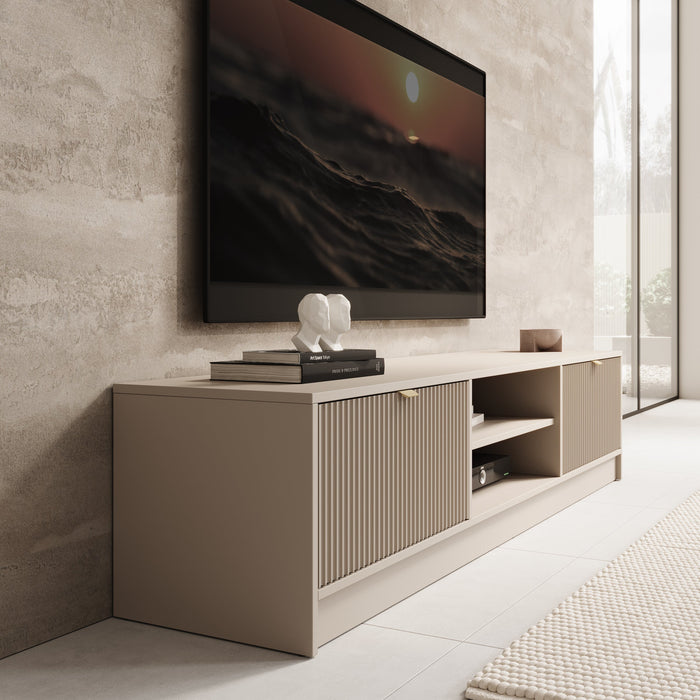 Meubella - TV-Meubel Tavares - Beige - 180 cm