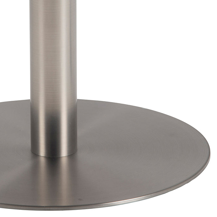 by fonQ Marble Salontafel Marmer - Ø 80 - Wit / Chroom