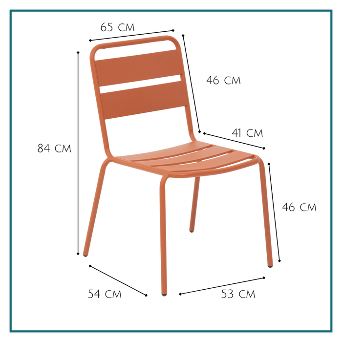 HESPERIDE HIXA Tuinstoelen Eetkamerstoelen voor buiten set van 2 Ee...
