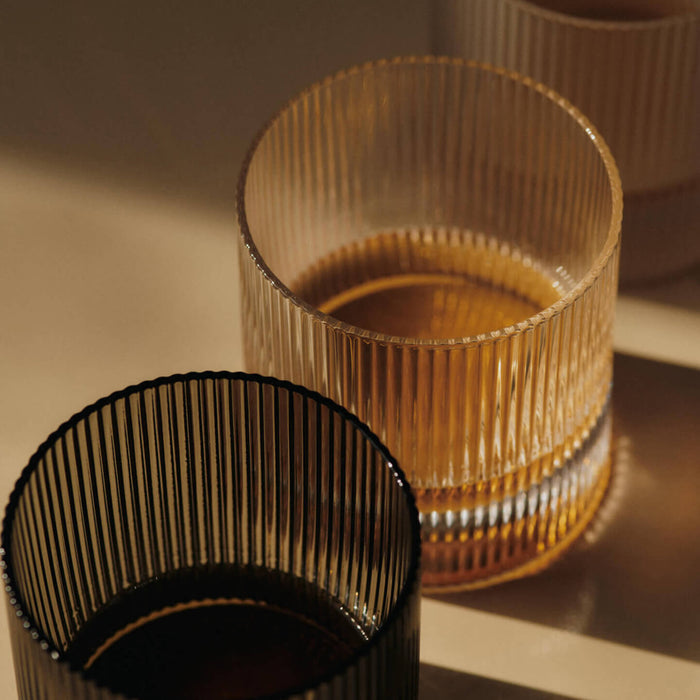 Ferm Living Ripple Waterglazen 2 st. - 250 ml - Clear