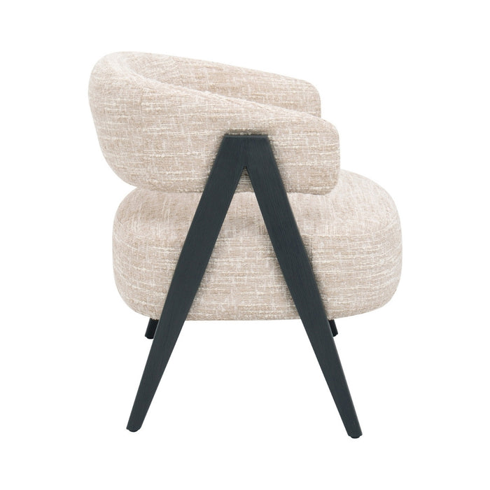 DÉJA Living - Fauteuil Beige|Zwart - 67x64x72cm - Fly