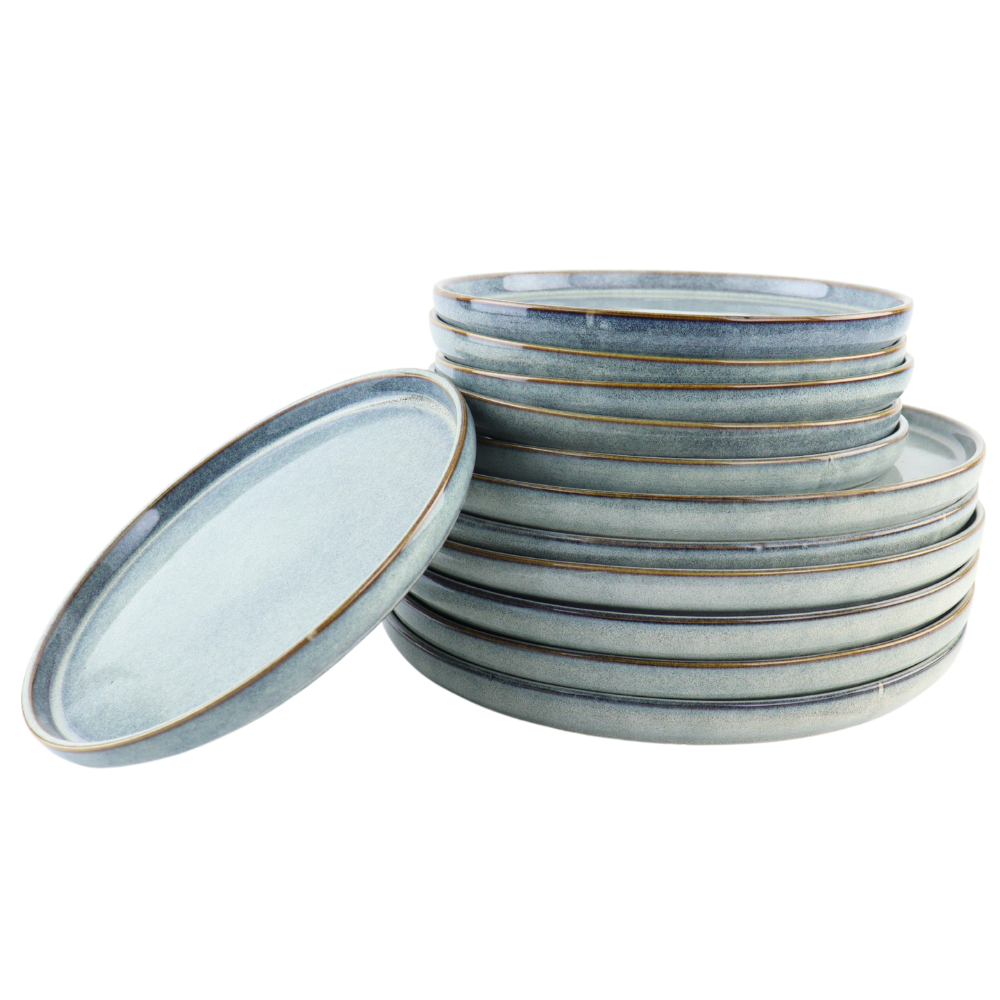 OTIX Serviesset 12-delig Bordenset 6-persoons Ontbijtborden Dinerbo...