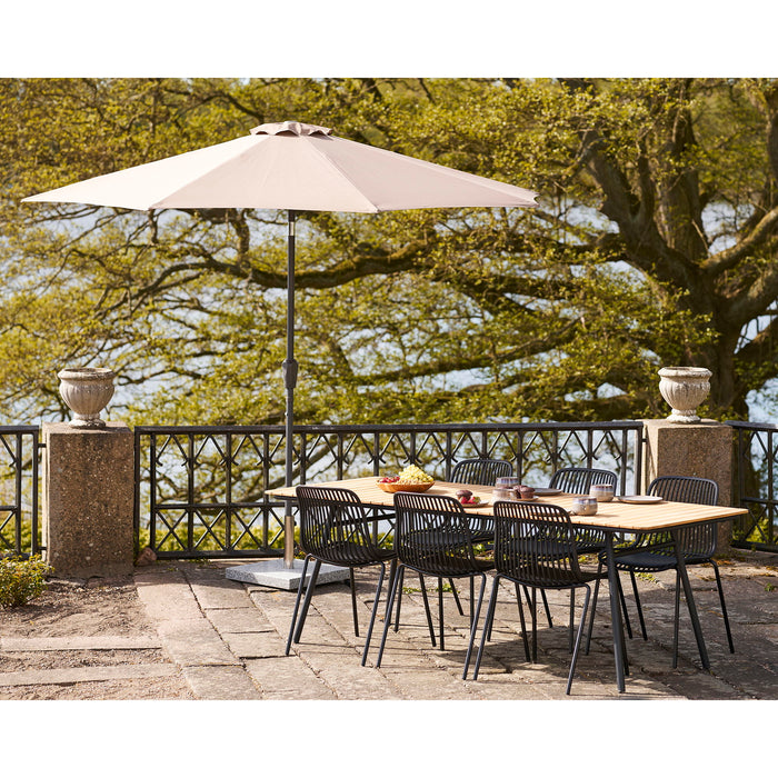 House Nordic - Tuinstoel Zwart - Branson - Set van 4