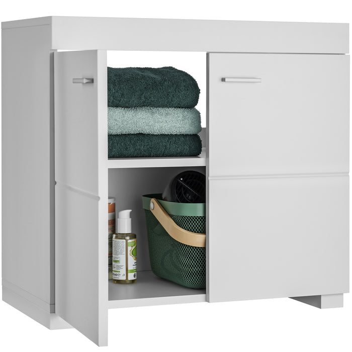 tectake® Wastafelonderkast Idris, 2 vakken, draagkracht 35 kg