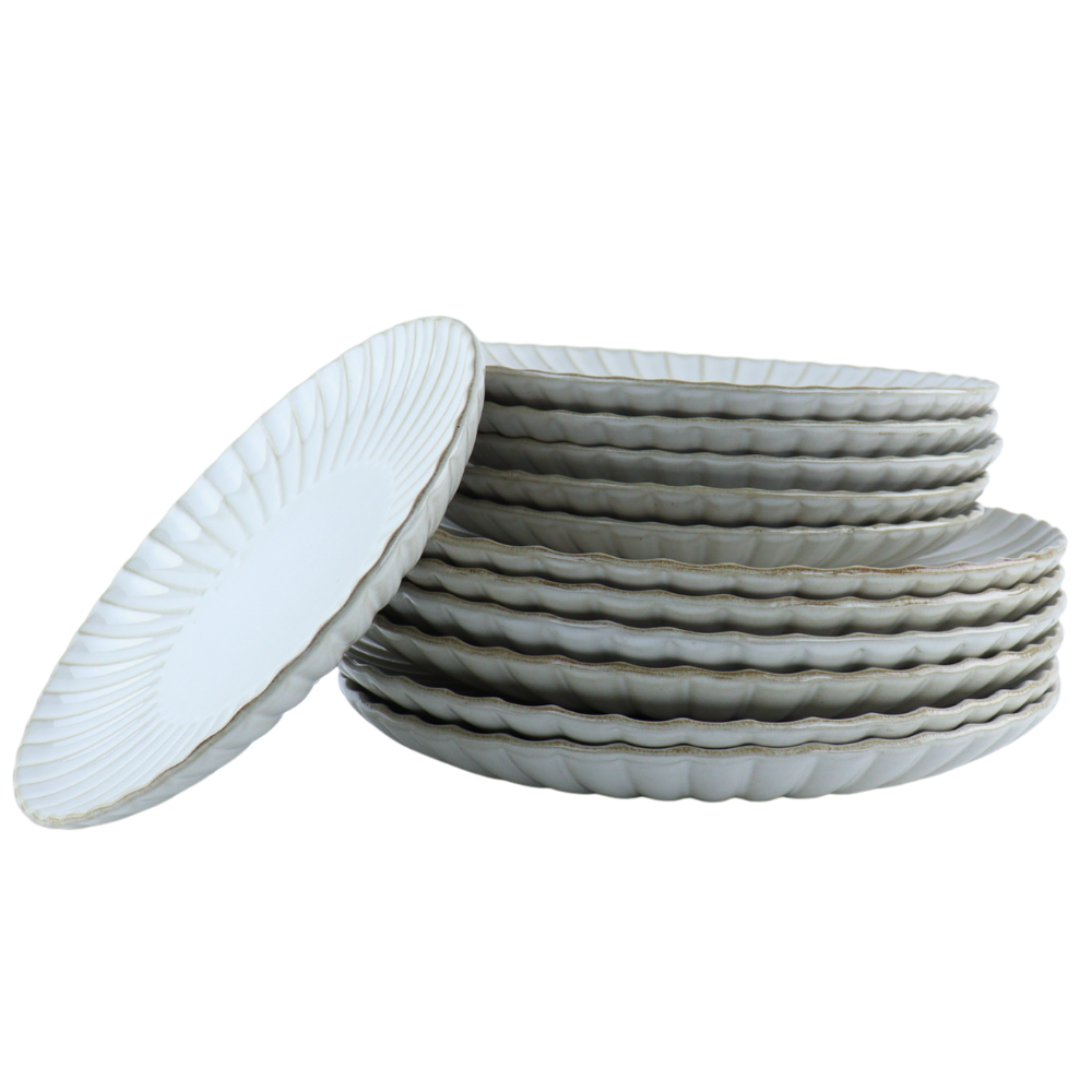 OTIX Serviesset 12-delig Bordenset 6-persoons Ontbijtborden Dinerbo...