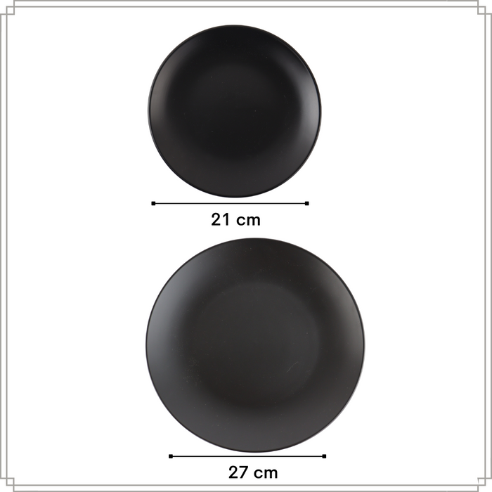 OTIX Serviesset 12-delig Bordenset 6-persoons Ontbijtborden Dinerbo...