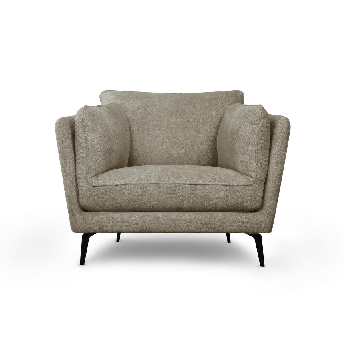 Giga Meubel - Fauteuil Beige Stof - 119x92x84cm - Bari