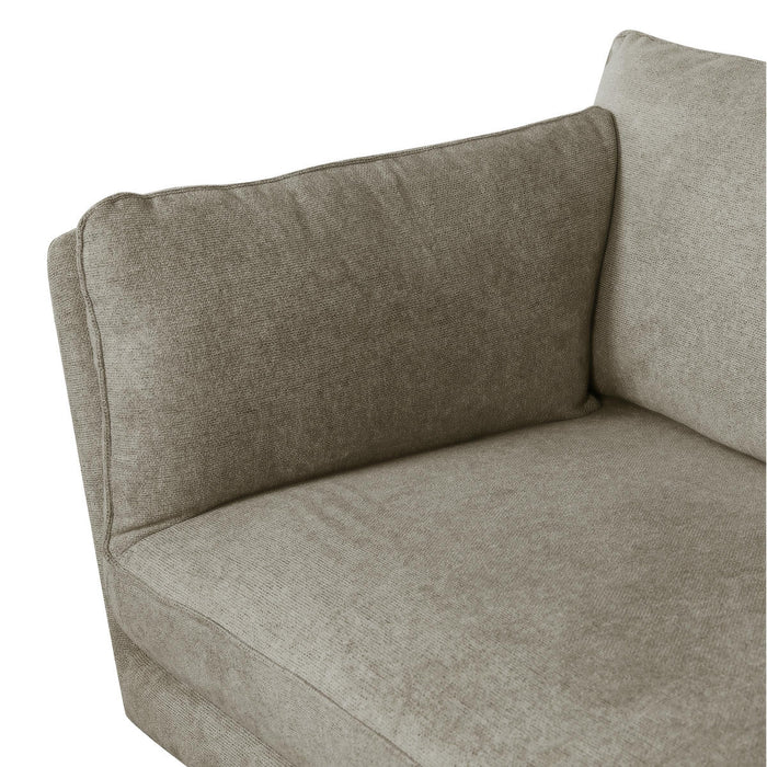 Giga Meubel - Fauteuil Beige Stof - 119x92x84cm - Bari