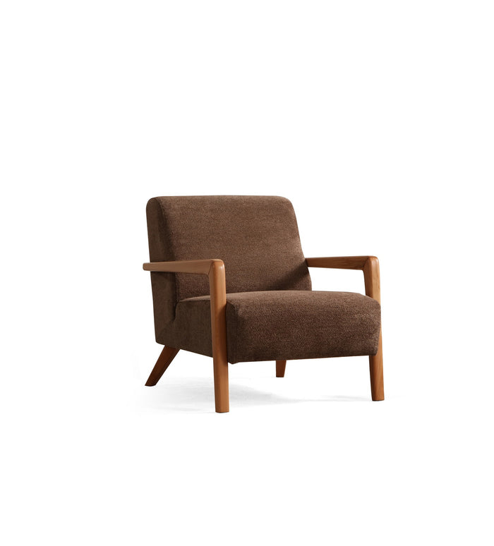 Giga Meubel - Fauteuil Bruin Stof - 72x92x80cm - Lyke