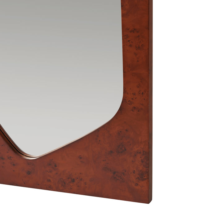 Ferm Living Folia Spiegel  H 135 cm  - Dark Stained Burl