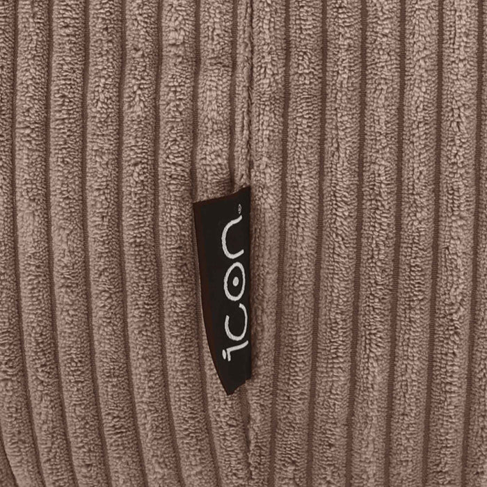 icon Natalia Zitzak Fauteuil met Poef - Ribfluweel - Mocha