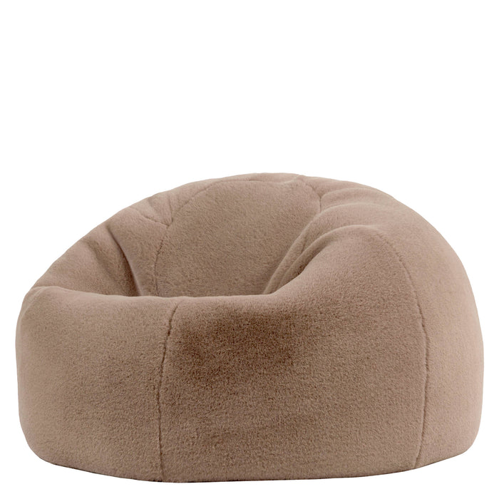 icon Kingston Zitzak - Fluffy Pluche Imitatiebont - Mocha