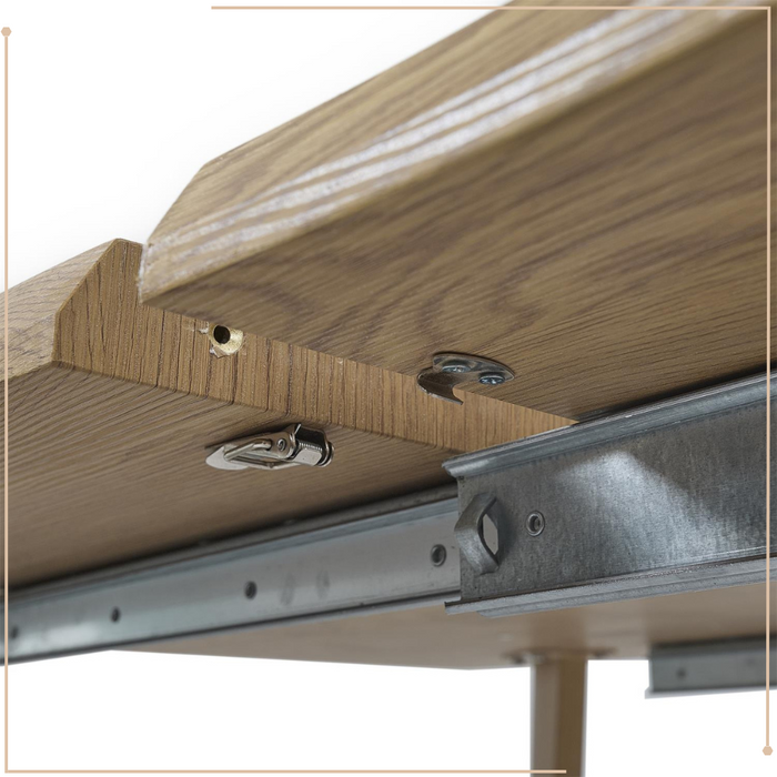 MISOU Calypso Uitschuifbare Eettafel 6 tot 8 Personen Tafel Uitschu...