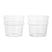 Ferm Living Boya Waterglazen Laag - 2st. - Clear