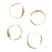 Ferm Living Holly Leaf Servetringen - Set van 4 - Brass