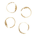 Ferm Living Holly Leaf Servetringen - Set van 4 - Brass