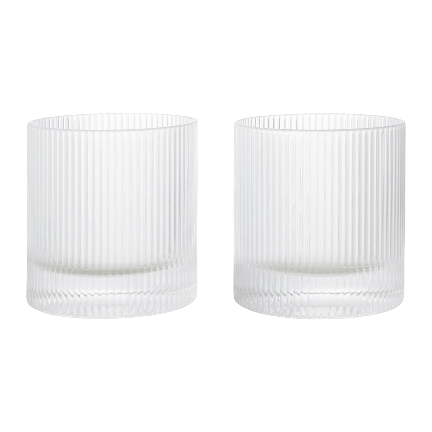 Ferm Living Ripple Waterglazen 2 st. - 250 ml - Clear