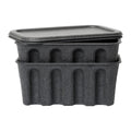 Ferm Living Paper Pulp Opbergdoos S - Set van 2 - Charcoal