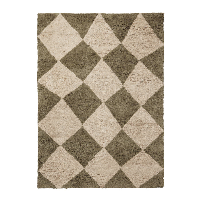 Ferm Living Tilt Vloerkleed 140 x 200 cm - Elm Green