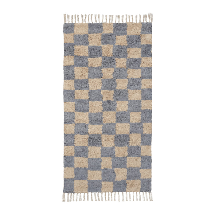 Ferm Living Mara Vloerkleed 80 x 150 cm - Mist Blue / Warm Sand