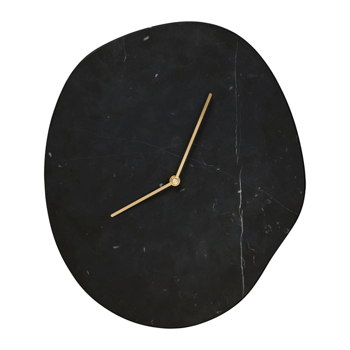 Ferm Living Melt Wandklok - Marmer - Zwart