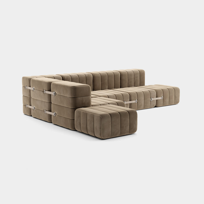 Curt-Set 12 - Barcelona - Vole - (Grijs | Bruin)