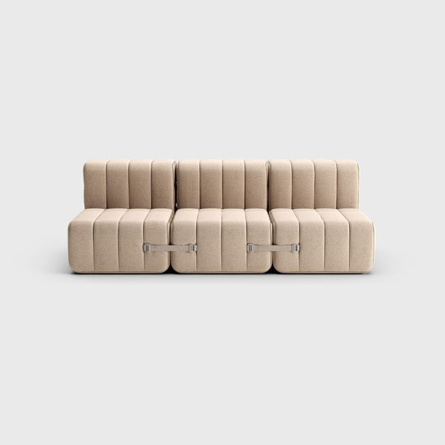 Curt-Set 6 - e.g. Flexibele 3-zitter - Dama - 0029 (Beige | Grijs)