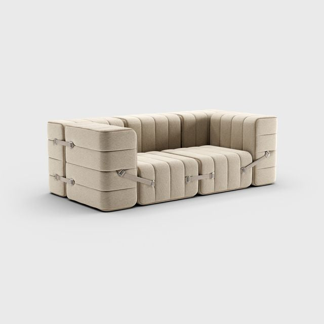 Curt-Set 7 - e.g. Flexibele 2-zitter - Jet - Grijs | Beige