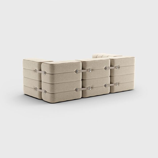 Curt-Set 7 - e.g. Flexibele 2-zitter - Jet - Grijs | Beige